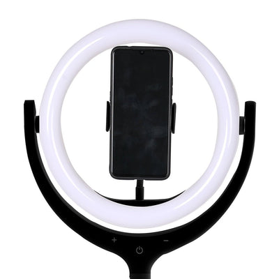 12'' LED Ring Light with Tripod Stand Phone Holder Dimmable Selfie Studio Lamp Black Payday Deals
