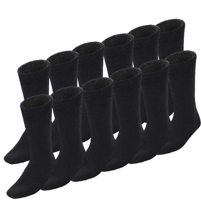 12 Pairs BAMBOO SOCKS Men's Heavy Duty Premium Thick Work Socks Cushion BULK Payday Deals