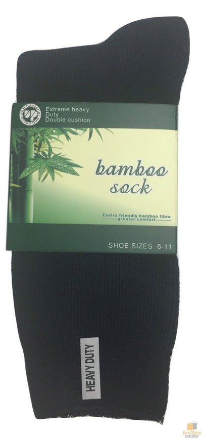 12 Pairs BAMBOO SOCKS Men's Heavy Duty Premium Thick Work Socks Cushion BULK Payday Deals