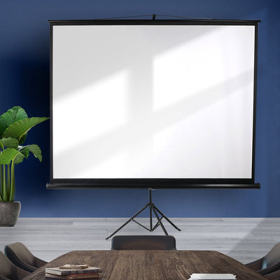 120 Inch Projector Screen Tripod Stand Home Outdoor Screens Cinema Portable HD3D Payday Deals