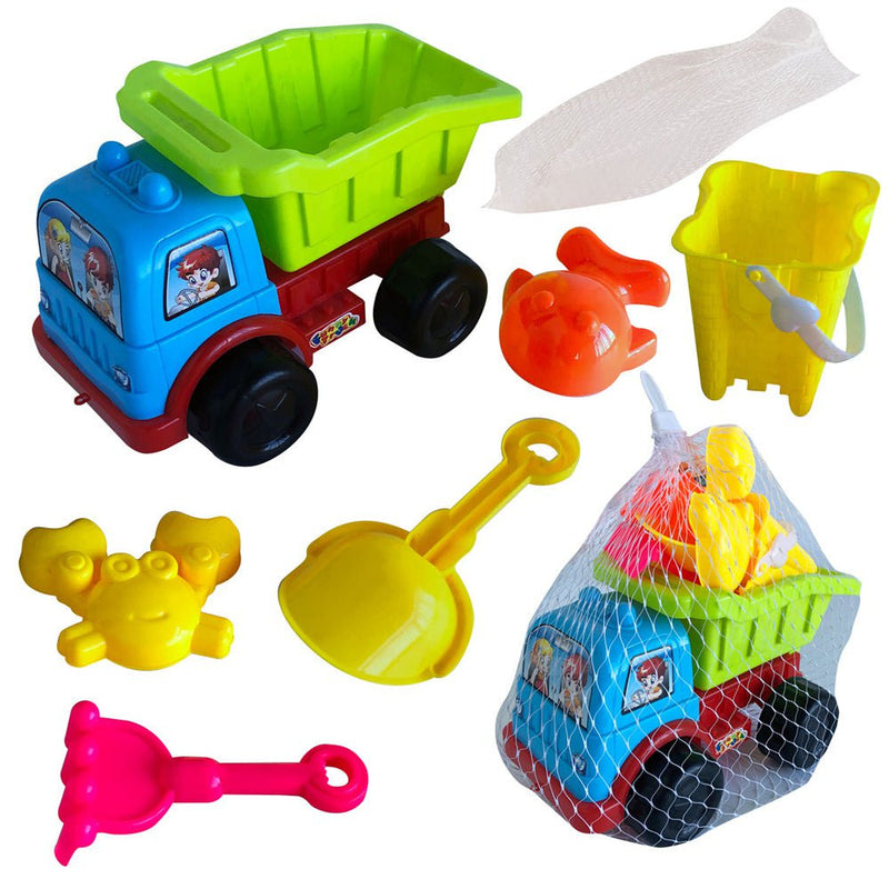 4pc Truck With Toys Beach Toy Kids Childrens Sandpit Play Set Summer Outdoor