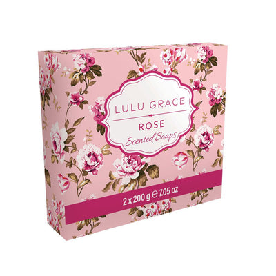 Lulu Grace Scented Rose Soap 200g Twin Pack