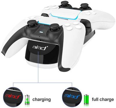 PS5 Charging Dock with USB Charging for 2 Controllers