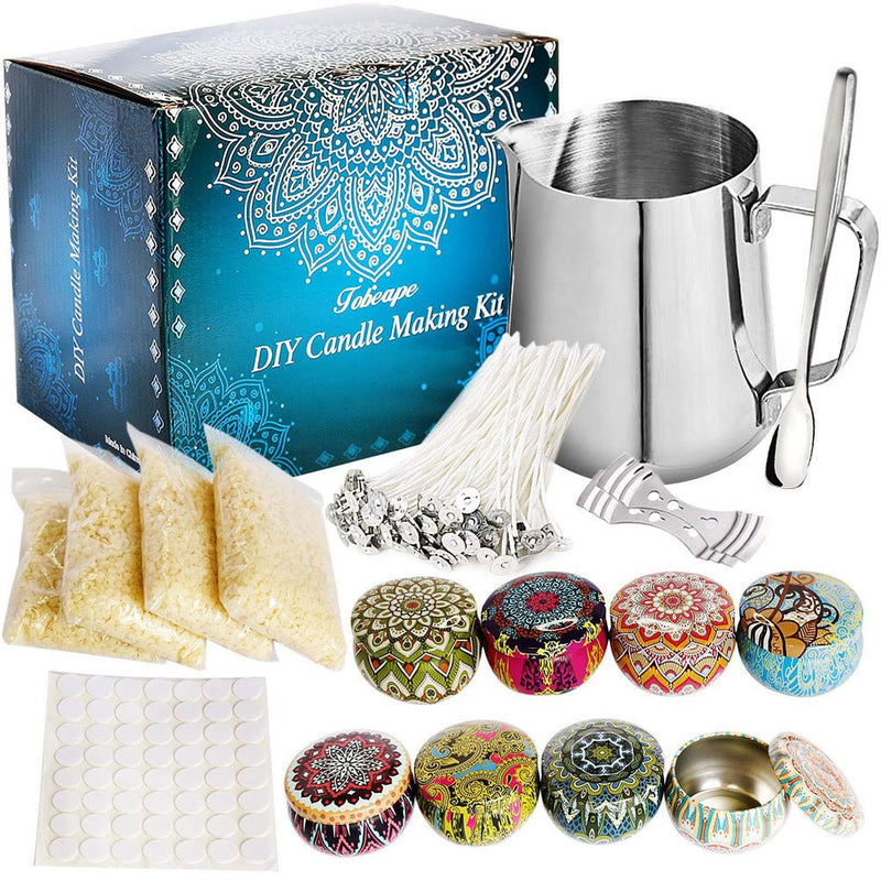 122PCS Candle Making Kit Candles Craft Wick Stick Pouring Pot Accessory DIY Tool Payday Deals