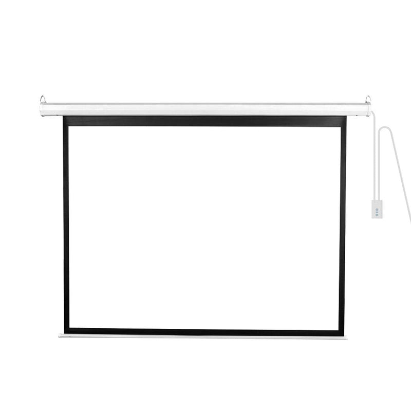 125" Projector Screen Electric Motorised Projection Retractable 3D Home Cinema Payday Deals