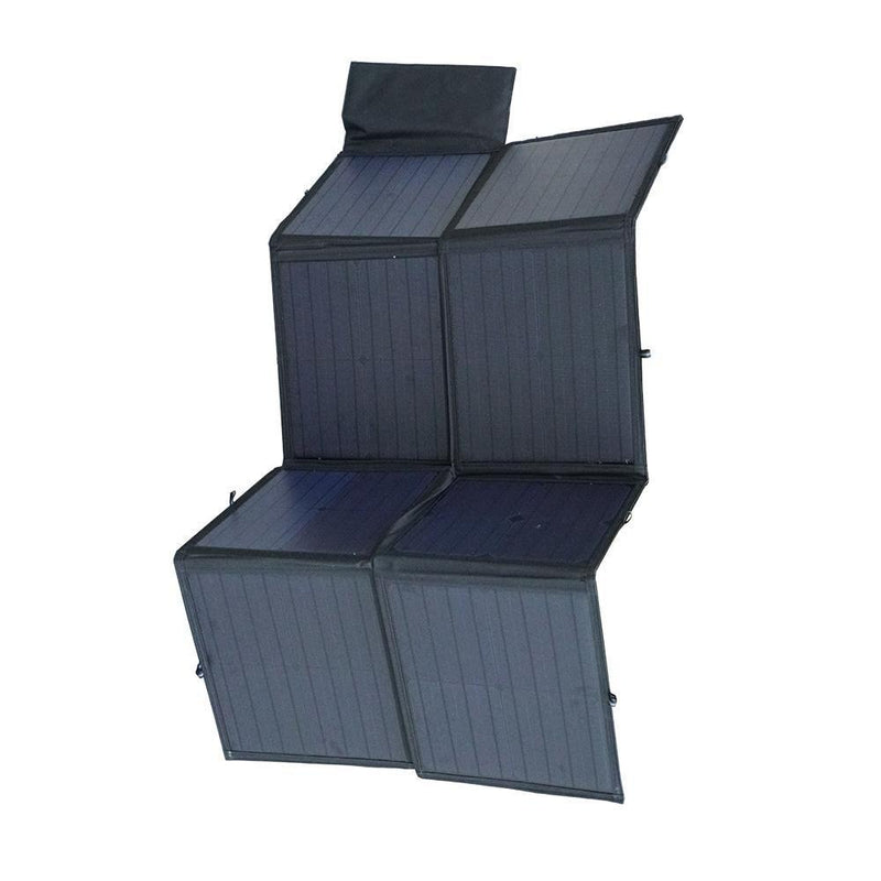 12V 120W Folding Solar Panel Kit Generator Power Charger Black Silicon Blanket