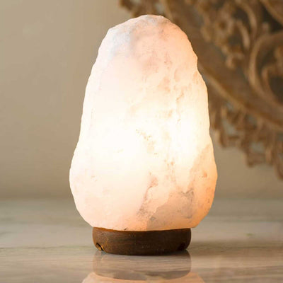 12V 12W 1-2Kg Himalayan White Salt Lamp Crystal Rock Natural Shape Unique Lamps Payday Deals