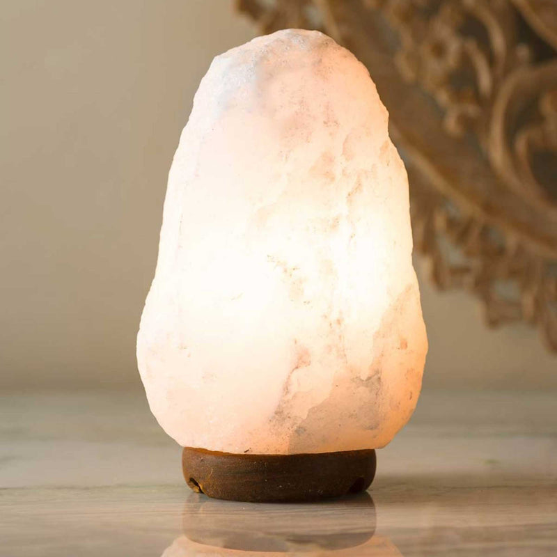 12V 12W 1-2Kg Himalayan White Salt Lamp Crystal Rock Natural Shape Unique Lamps Payday Deals