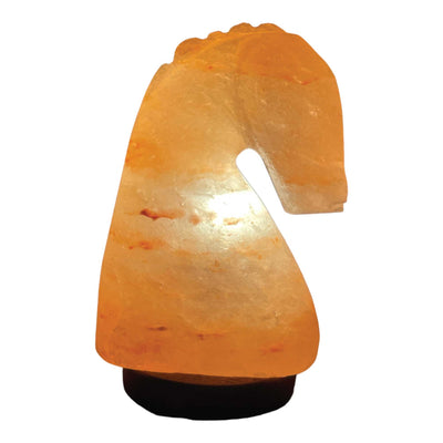 12V 12W Horse Himalayan Pink Salt Lamp Carved Knight Rock Crystal Light Bulb On/Off Payday Deals