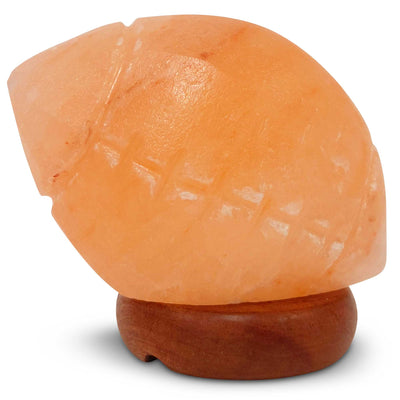 12V 12W Rugby Himalayan Pink Salt Lamp Carved Footy Rock Crystal Light Bulb On/Off Payday Deals