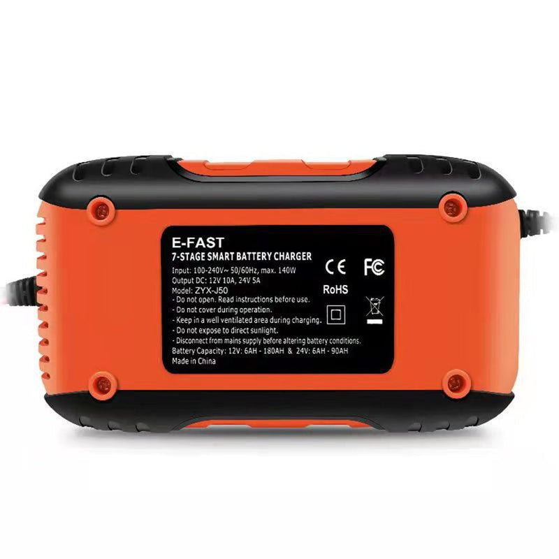 12V-24V Car Battery Charger LCD Automatic Smart Boat Caravan Motorcycle Truck Payday Deals