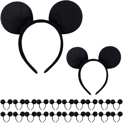 12x Minnie Mickey Mouse Costume Halloween Party Hair Accessory Head Band - Black Payday Deals