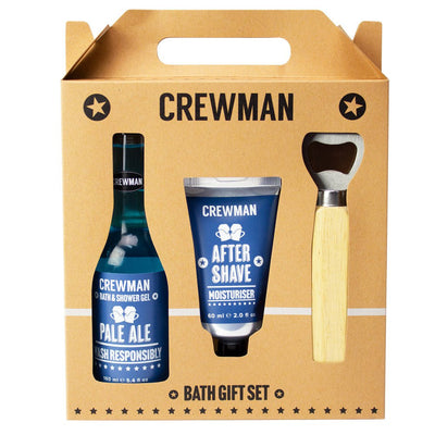 Crewman 3 Piece Pale Ale Bath Gift Set, Shower Gel, After Shave & Bottle Opener