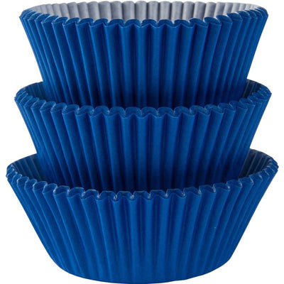 Bright Royal Blue Cupcake Cases Baking Cups 75 Pack
