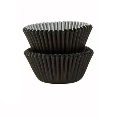 Mini Black Cupcake Cases Baking Cups 100 Pack