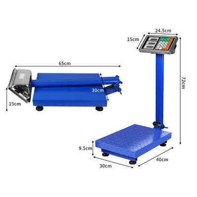 150KG Digital Platform Scales Electronic Commercial Postal Shop Computing Weight Payday Deals