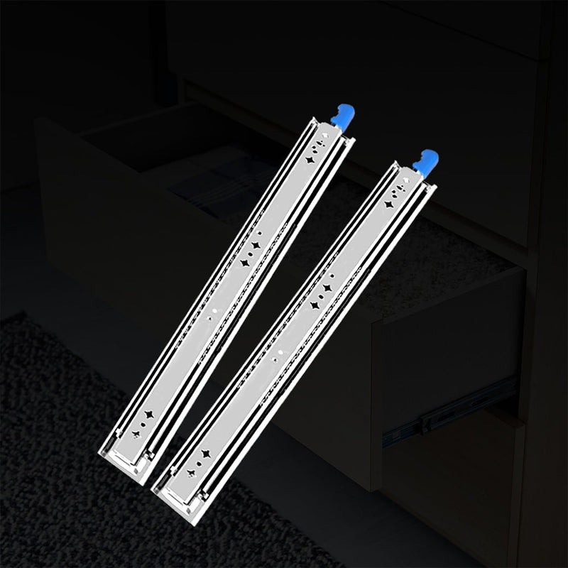 150KG Drawer Slides 750MM Full Extension Soft Close Locking Ball Bearing Pair Payday Deals