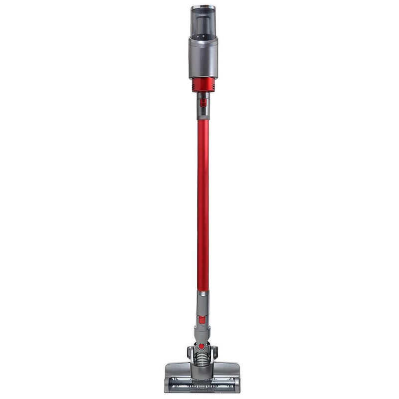 150W Handstick Cordless Vacuum Cleaner Handheld Stick Vac Headlight Red and Grey