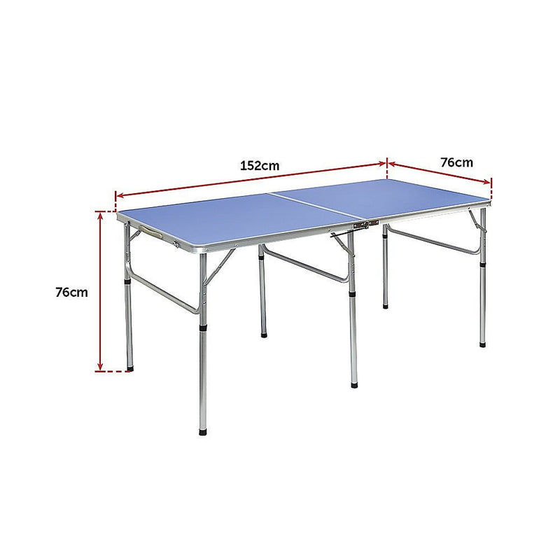 152cm Portable Tennis Table, Folding Ping Pong Table Game Set Payday Deals