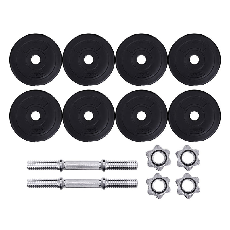 15KG Dumbbells Dumbbell Set Weight Training Plates Home Gym Fitness Exercise Payday Deals