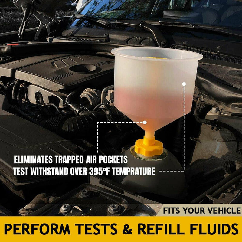 15PCS Car Radiator Coolant Refill Funnel Kit Spill Proof Cooling System Tool Payday Deals