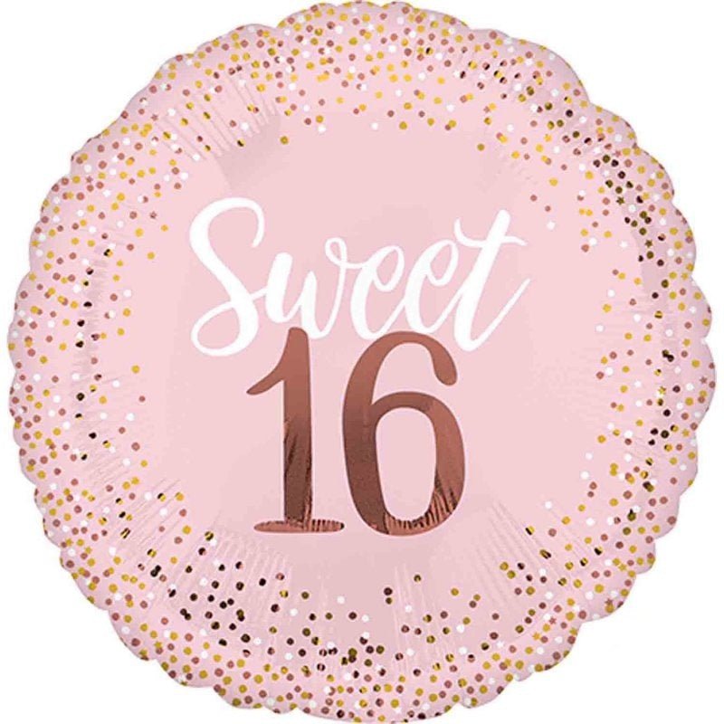 16th Sweet Sixteen Birthday Blush Foil Balloon Payday Deals