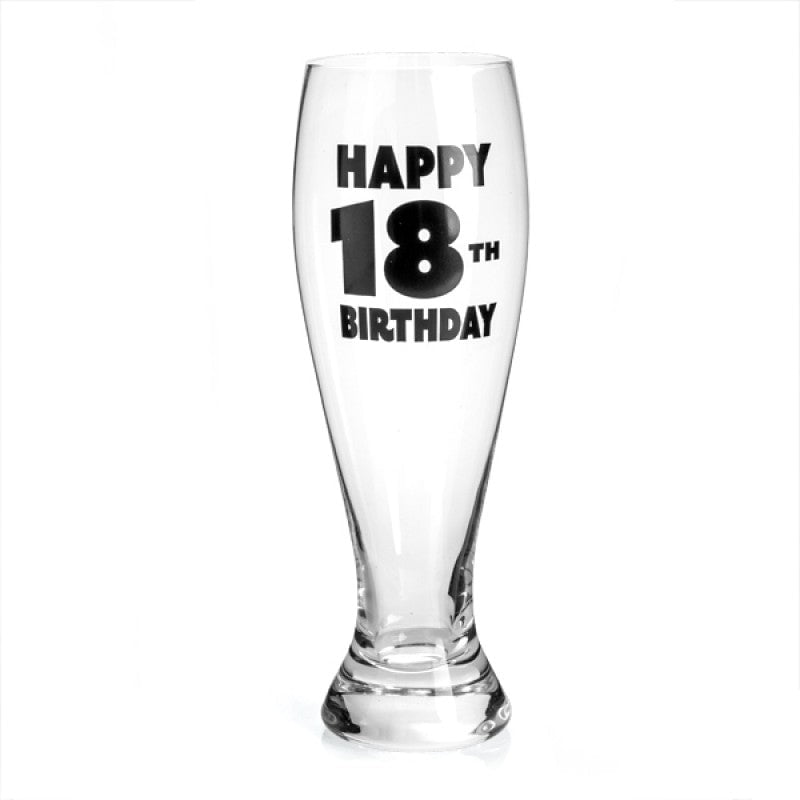 18th Birthday Pilsner Glass Payday Deals