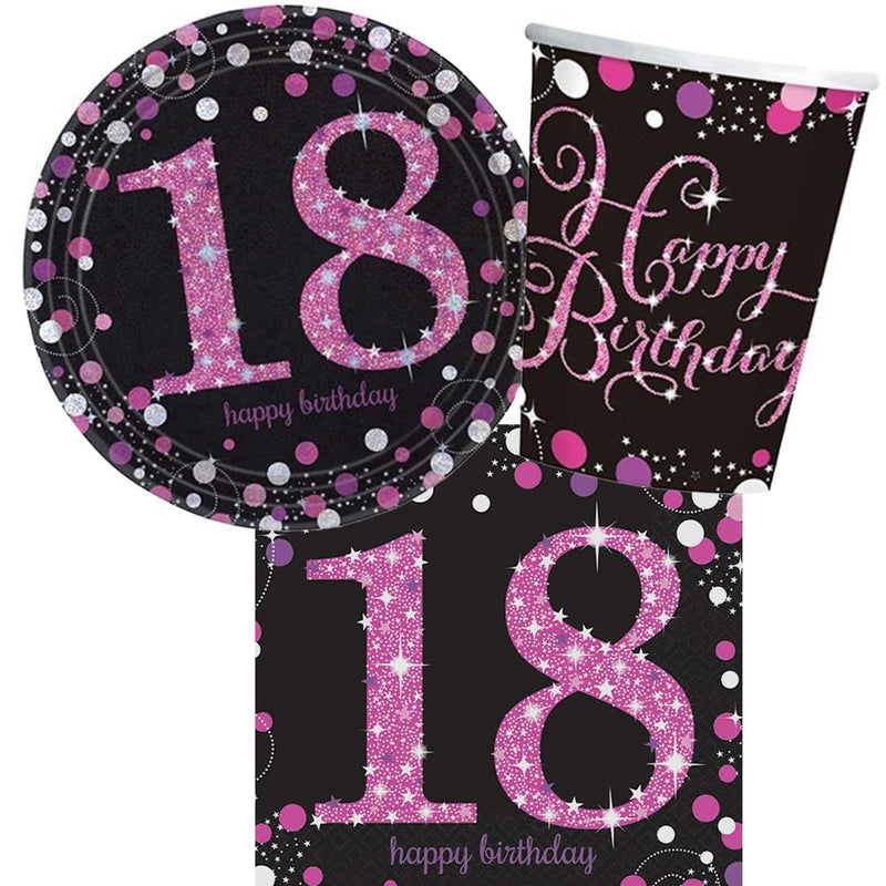 18th Birthday Pink Celebration 8 Guest Party Pack Payday Deals