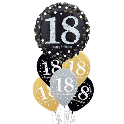 18th Birthday Sparkling Celebration Balloon Party Pack