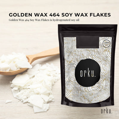 1Kg Golden 464 Soy Wax Flakes - 100% Pure Natural DIY Candle Melts Chips Payday Deals