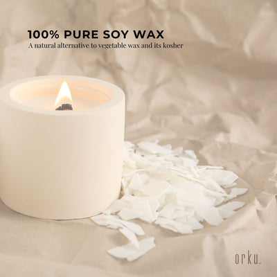 1Kg Golden 464 Soy Wax Flakes - 100% Pure Natural DIY Candle Melts Chips Payday Deals