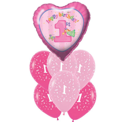 1st Birthday Fun At One Girl Balloon Pack