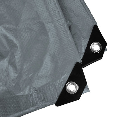 2.1x6.1M Heavy Duty Poly Tarps 200gsm PE Tarpaulin Camping Cover UV Rot Proof Payday Deals