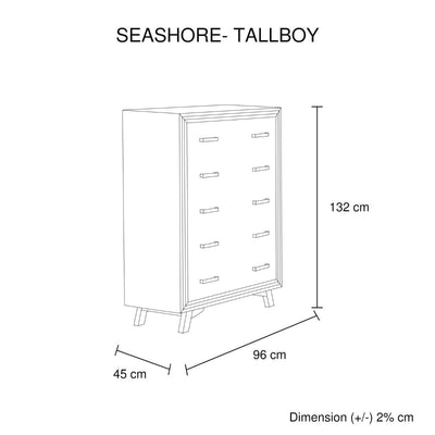 Seashore 2/3 Drawer Tallboy Payday Deals