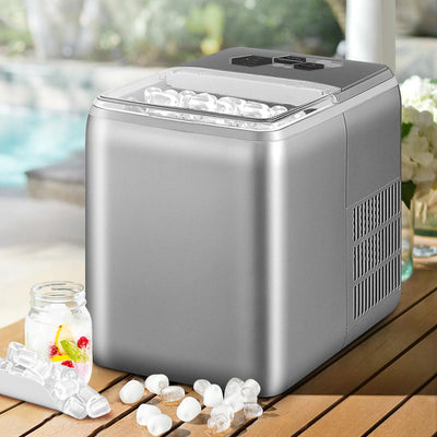 2.6L Ice Maker Machine Commercial Portable Ice Makers Cube Tray Countertop Bar Payday Deals