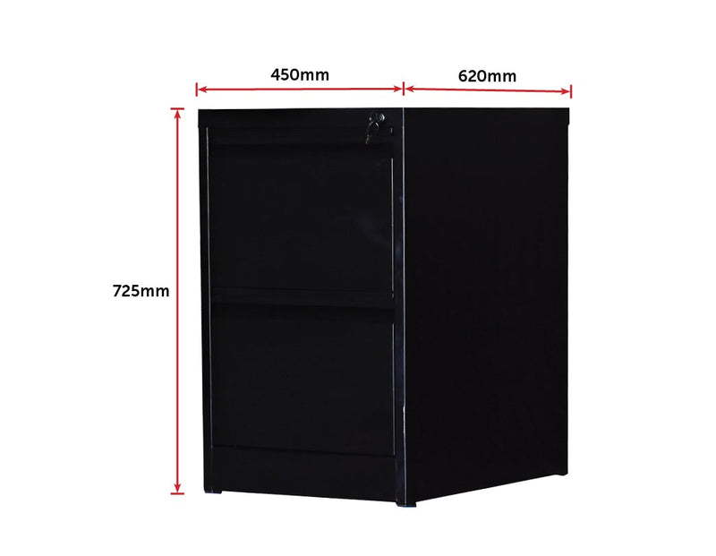 2-Drawer Shelf Office Gym Filing Storage Locker Cabinet Payday Deals