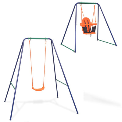 2-in-1 Single Swing and Toddler Swing Orange Payday Deals