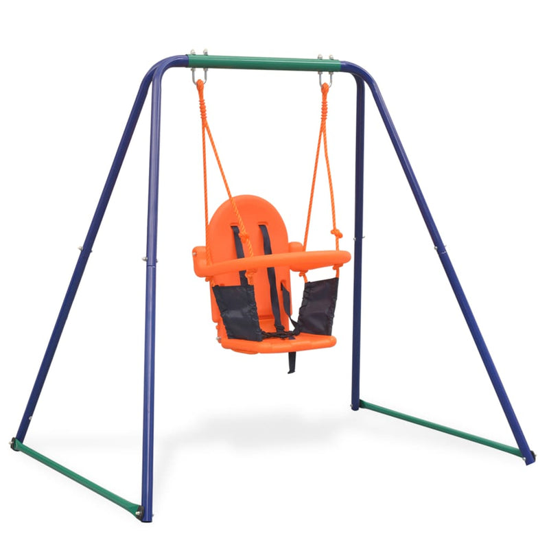 2-in-1 Single Swing and Toddler Swing Orange Payday Deals