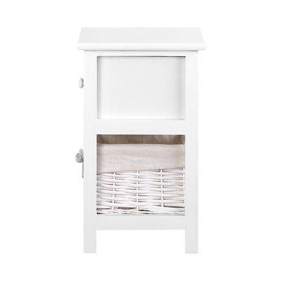 2 PCS Artiss Bedside Table - White Payday Deals