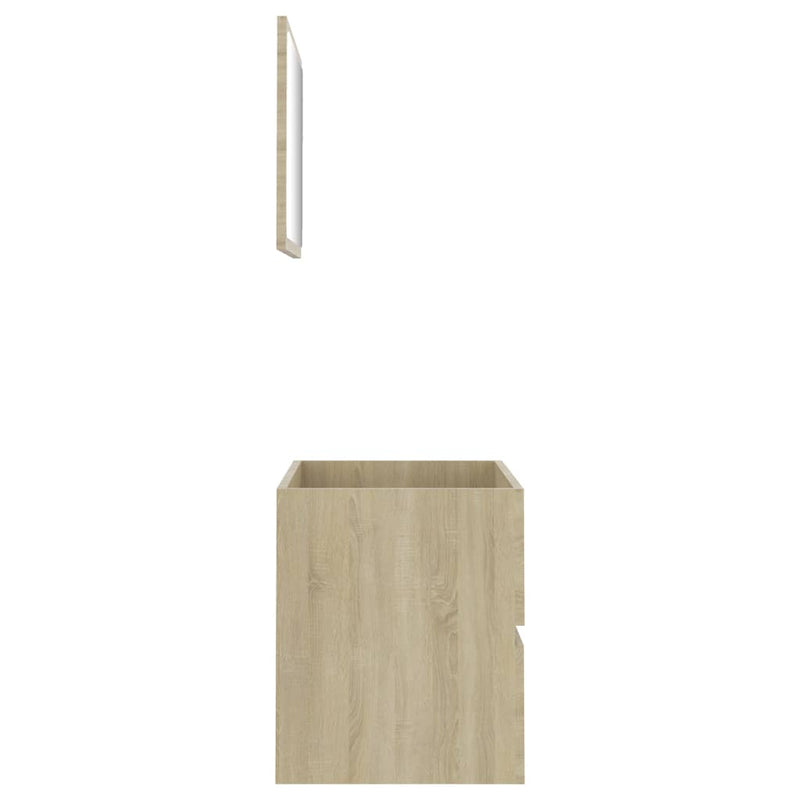 2 Piece Bathroom Furniture Set Sonoma Oak Engineered Wood Payday Deals