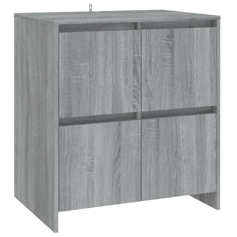 2 Piece Sideboard Grey Sonoma Engineered Wood Payday Deals