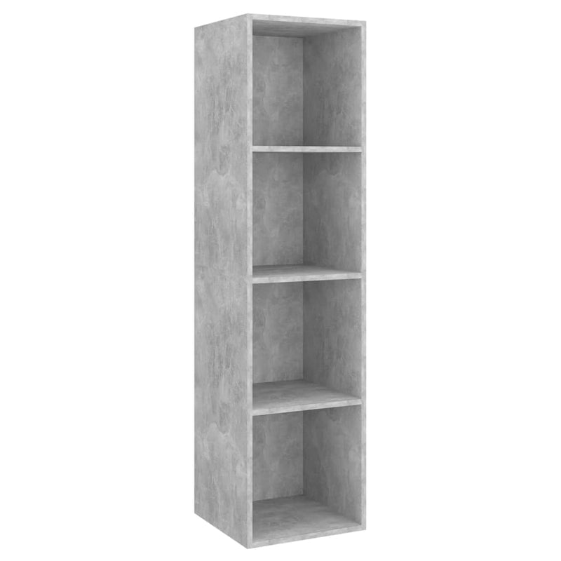 2 Piece TV Cabinet Set Concrete Grey Engineered Wood Payday Deals