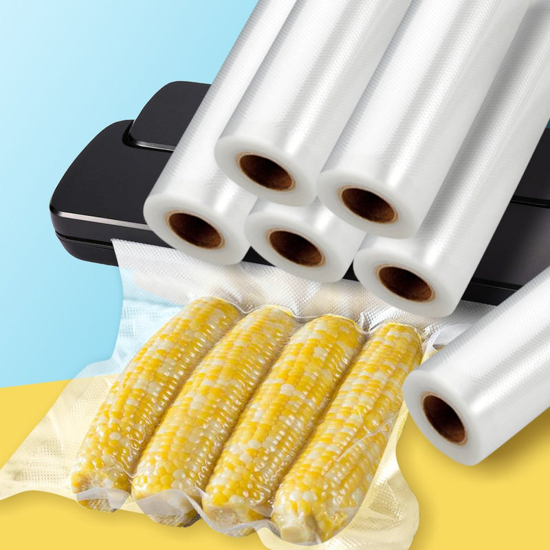 2 Rolls Vacuum Food Sealer Seal Bags Rolls Saver Storage Commercial Grade 22cm Payday Deals