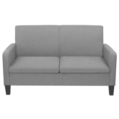 2-Seater Sofa 135x65x76 cm Light Grey Payday Deals