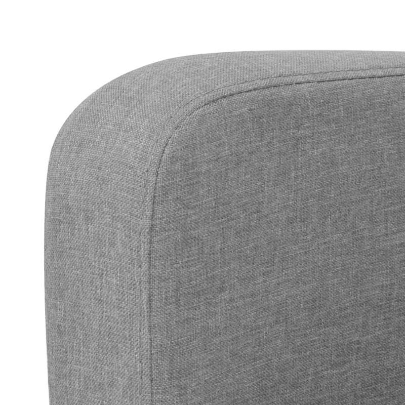 2-Seater Sofa 135x65x76 cm Light Grey Payday Deals