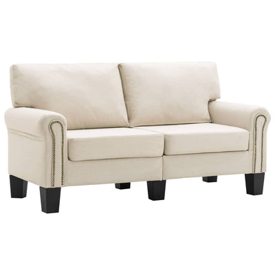 2-Seater Sofa Cream Fabric Payday Deals