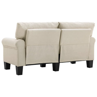 2-Seater Sofa Cream Fabric Payday Deals