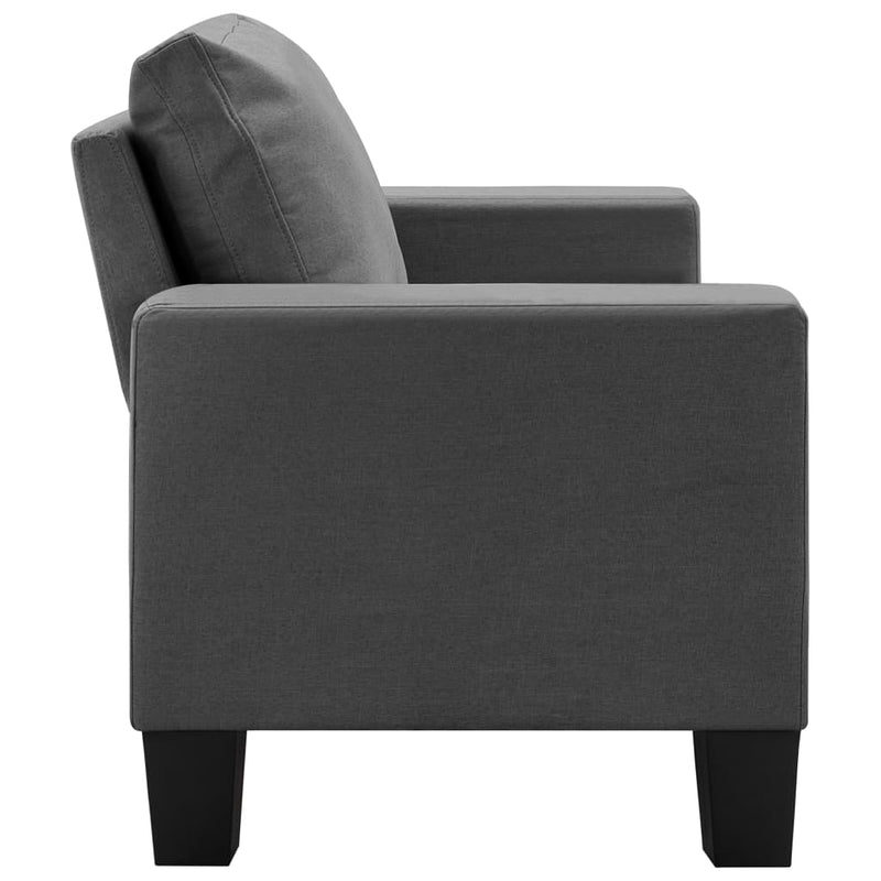 2-Seater Sofa Dark Grey Fabric Payday Deals