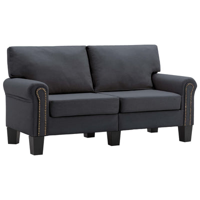 2-Seater Sofa Dark Grey Fabric Payday Deals