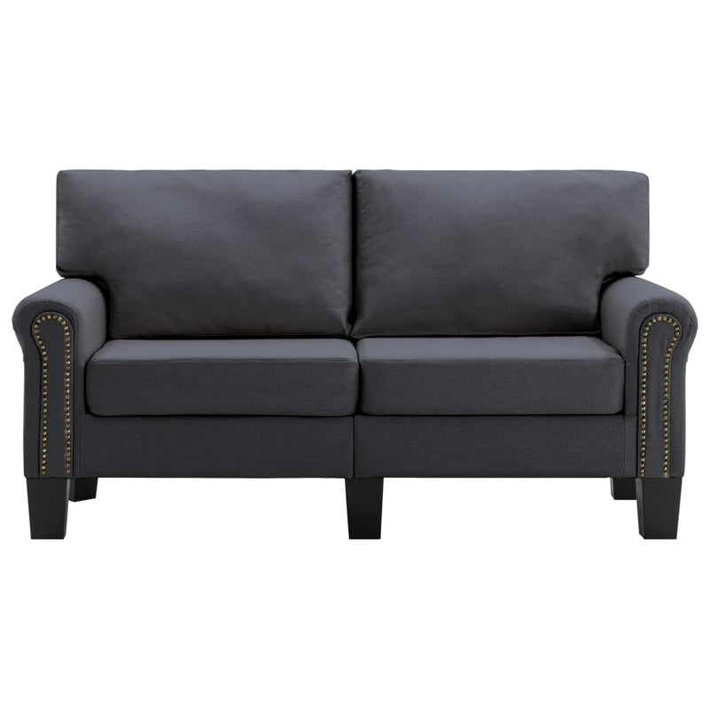 2-Seater Sofa Dark Grey Fabric Payday Deals